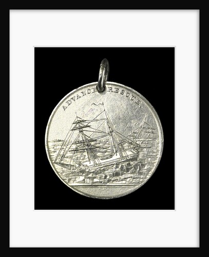 Medal commemorating the Grinnell Arctic Expedition, 1851; obverse by G.H. Lovett