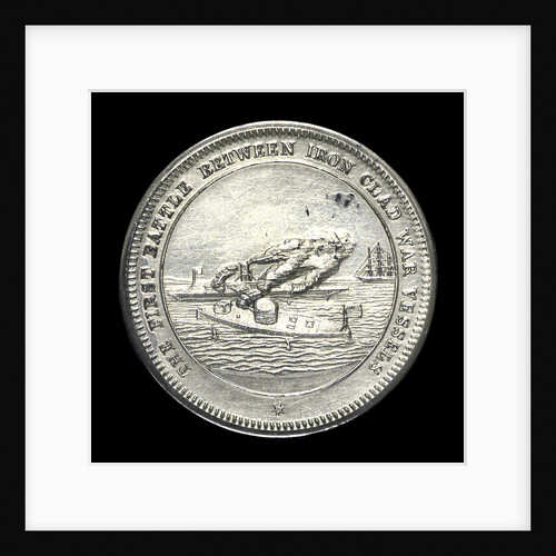 Medal commemorating the action in Hampton Roads, 1862; obverse by Unknown