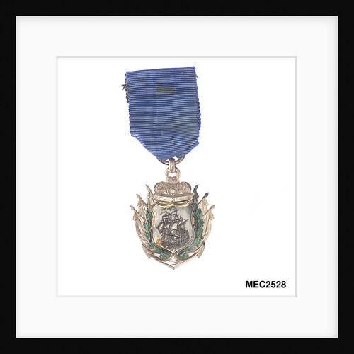 Badge commemorating the action off Iquique, 1879; reverse by unknown