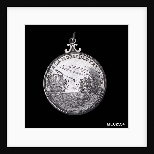 Medal commemorating the defence of Callao, 1819; obverse by A. Davalos