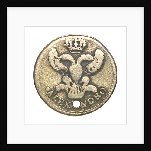 Medal commemorating the visit of the Grand Duke Alexander of Russia to Peru, 1845; reverse by unknown