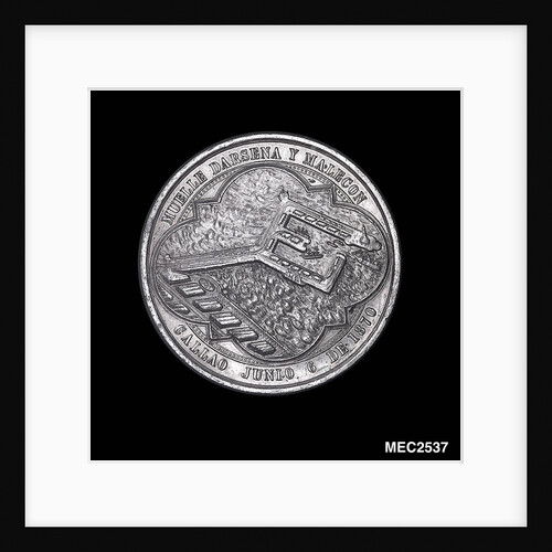 Medal commemorating the improved harbour works at Callao; obverse by Unknown