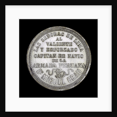 Medal commemorating the action off Iquique, 1879; reverse by R. Britten