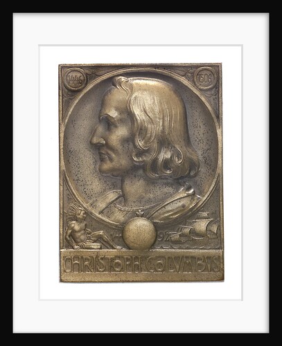 Medal commemorating Christopher Columbus (1451-1506) and the discovery of America, 1492; obverse by M. & W.