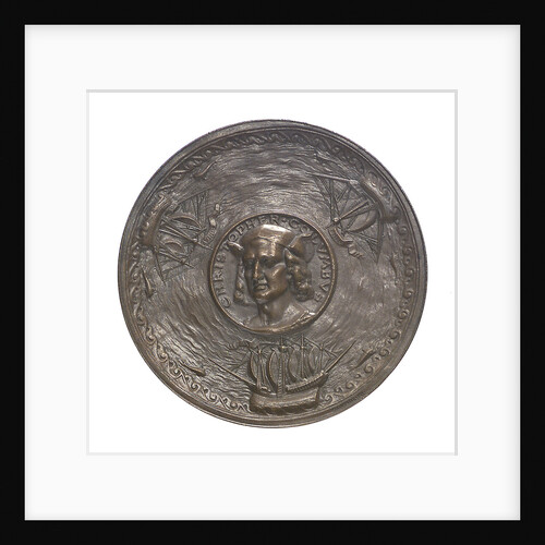 Medal commemorating Christopher Columbus (1451-1506) and the discovery of America, 1492; obverse by G.F. Naegele