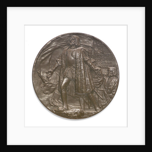 Medal commemorating Christopher Columbus (1451-1506) and the discovery of America, 1492; obverse by C.E. Barber
