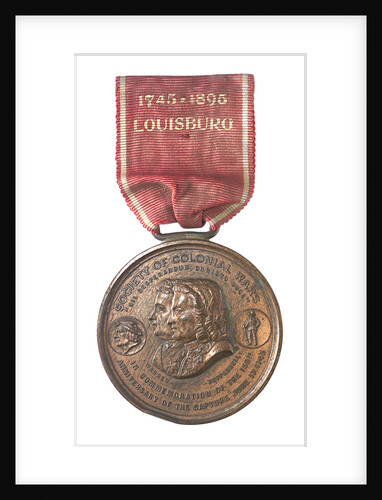 Medal commemorating the 150th anniversary of the capture of Louisbourg, 1895; obverse by Tiffany & Co.