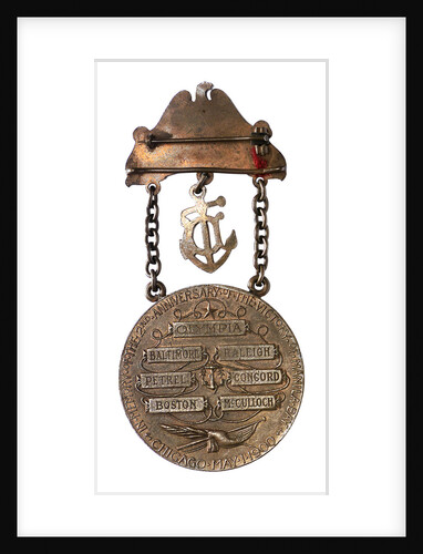 Medal commemorating the Battle of Manila Bay - 2nd anniversary; reverse by unknown