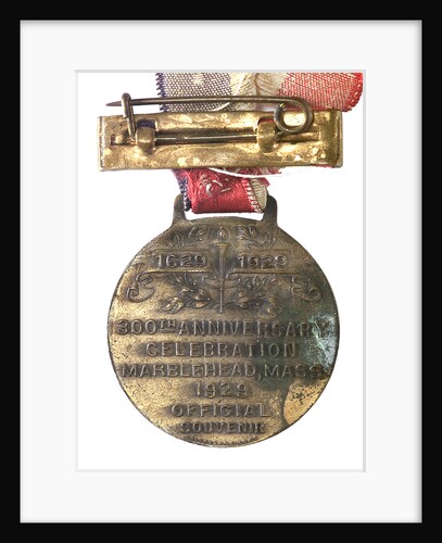 Medal commemorating the tercentenary of Marblehead Massachusetts, 1929; reverse by Unknown