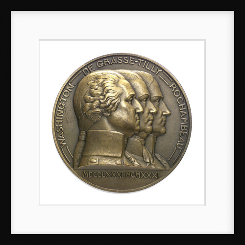 Medal commemorating the 150th anniversary of the capitulation of York Town, 1931; obverse by Pierre Turin