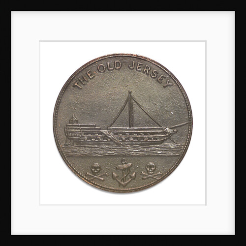 Token commemorating HMS 'Jersey'; obverse by unknown