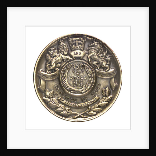 Medal commemorating the 150th anniversary of the battle of New Orleans, 1965; reverse by Angela Gregory