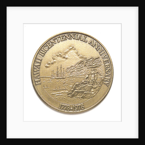 Medal commemorating the bicentenary of Cook's discovery of Hawaii, 1978; reverse by MDH Enterprises