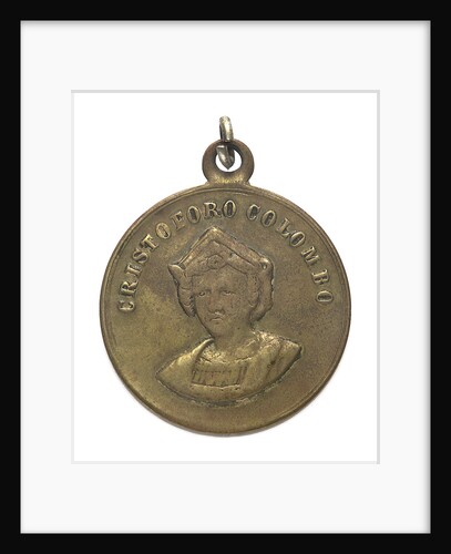 Medal commemorating Christopher Columbus (1451-1506) and the discovery of America, 1492; obverse by unknown