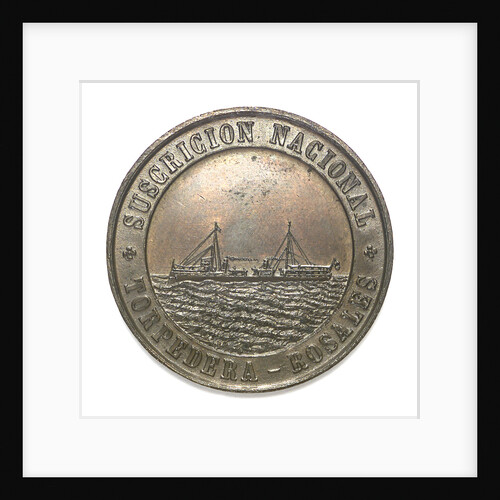 Medal commemorating the national subscription for the torpedo boat 'Rosales'; obverse by unknown