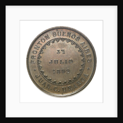 Medal commemorating the national subscription for the torpedo boat 'Rosales'; reverse by unknown