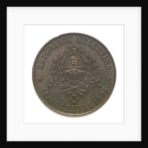 Medal commemorating the Battalion of Marine Artillery; the blessing of the Flag; obverse by G.R.