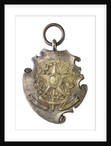 Commemorative badge; To the Brazilian Fleet from the Argentina Fleet; obverse by Bellagamba
