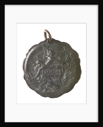 Medal commemorating Christopher Columbus (1451-1506) and the Inauguration of the Theatre Colon, Rosario, 1904; reverse by Unknown