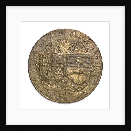 Medal commemorating the visit of  the Prince of Wales to Argentina, 1925; reverse by J.M. Lubary