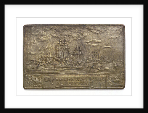 Medal commemorating the centenary of the naval action of Los Pozos, 1926; obverse by C. Rossi