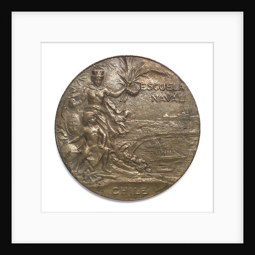 Medal commemorating the centenary of the Naval School of Chile, 1910; obverse by unknown