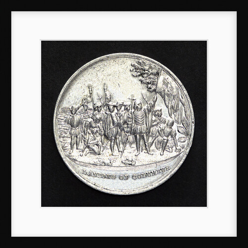 Medal commemorating Christopher Columbus (1451-1506) and the discovery of America; obverse by unknown