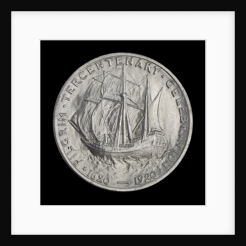 Coin commemorating the Pilgrim Tercentenary celebration, 1920; reverse by unknown