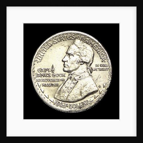 Coin commemorating the discovery of Hawaii by James Cook, 1778; obverse by unknown