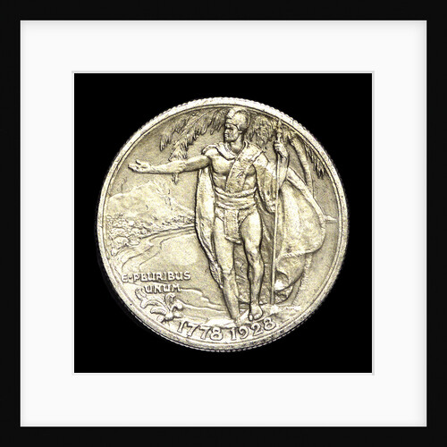 Coin commemorating the discovery of Hawaii by James Cook, 1778; reverse by unknown