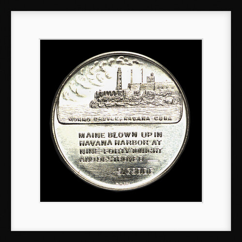 Medal commemorating the 50th anniversary of the destruction of the battleship Maine, 1948; reverse by W. & H. Co.