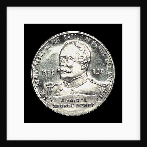 Medal commemorating the 50th anniversary of the Battle of Manila Bay, 1948; obverse by W. & H. Co.