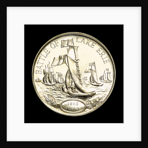 Medal commemorating the 150th anniversary of the battle of Lake Erie, 1963; reverse by Heraldic Art