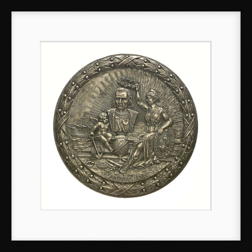 Medal commemorating the 400th anniversary of the discovery of America, 1892; obverse by unknown