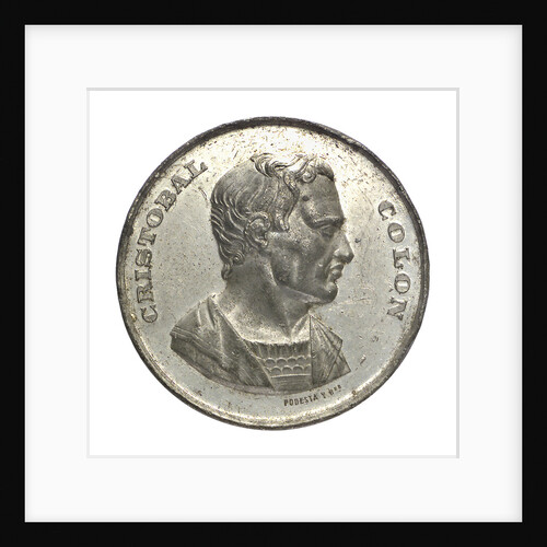 Medal commemorating the 400th anniversary of the discovery of America, 1892; obverse by Pdesta Bros