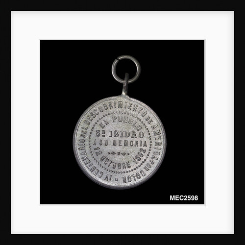 Token commemorating the 400th anniversary of the discovery of America, 1892 by Unknown