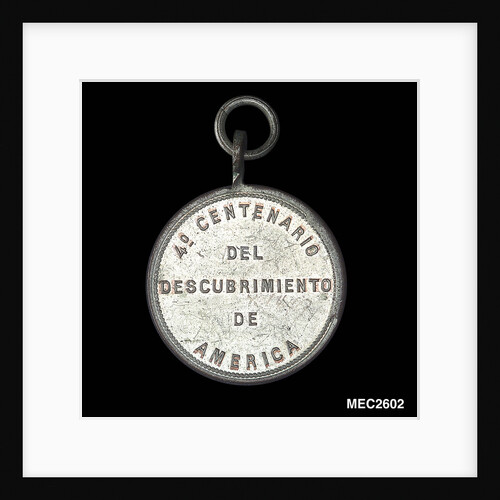 Token commemorating the 400th anniversary of the discovery of America, 1892 by unknown