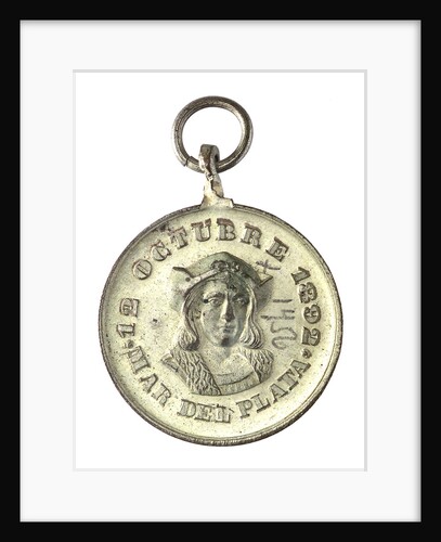 Token commemorating the 400th anniversary of the discovery of America, 1892; obverse by unknown