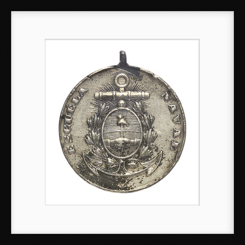 Argentine Naval School badge of the Oath to the Flag; obverse by unknown