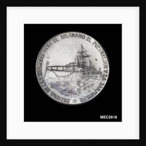 Medal commemorating hoisting the flag on SS 'Belgrano', 'Pueyrredon' and 'Sarmiento' by unknown