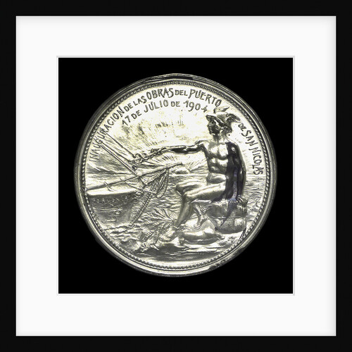 Medal commemorating the Inauguration of the opening of St Nicolas, Rio de la Plata, 1904; obverse by J. J. Gottuzzo & Ca.
