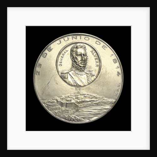 Medal commemorating the centenary of the capture of Montevideo, 1914; reverse by C. Rossi