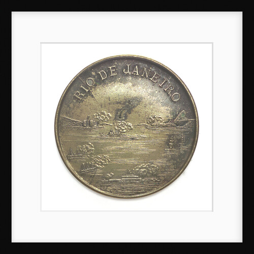 Medal commemorating the bombardment of Rio de Janeiro, 1893-4; obverse by W. & B.