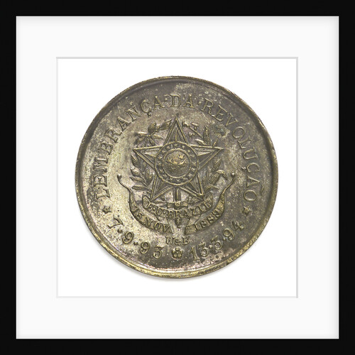 Medal commemorating the bombardment of Rio de Janeiro, 1893-4; reverse by W. & B.