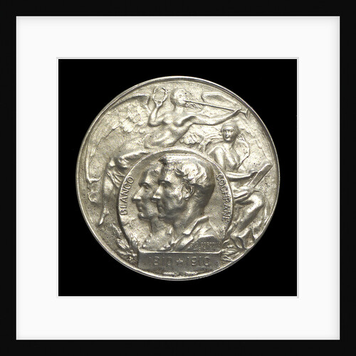 Medal commemorating the centenary of the revolt of the Chilean Fleet, Admiral Cochrane and Admiral Blanco, 1910; obverse by G. Cordova