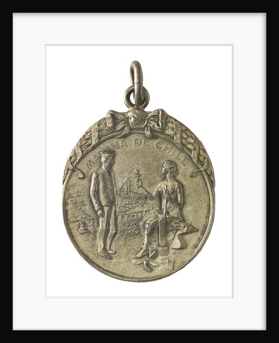 Badge of the School of Engineers, Chile; obverse by C. Rossi