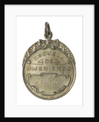 Badge of the School of Engineers, Chile; reverse by C. Rossi