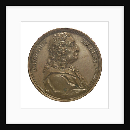 Commemorative medal depicting Edmund Halley (1656-1742); obverse by J.A. Dassier