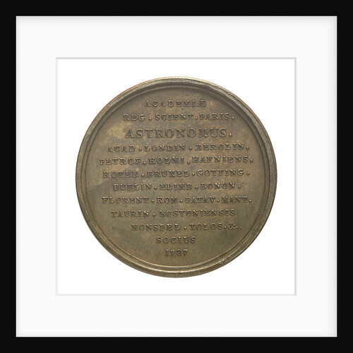 Medal commemorating Joseph Jerome François Lalande (1732-1837) by N.M. Gatteaux