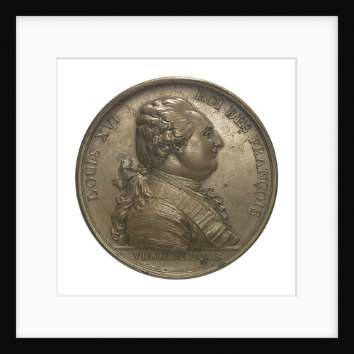 Medal commemorating Louis XVI and the City of Paris; obverse by P.S.B. Duvivier